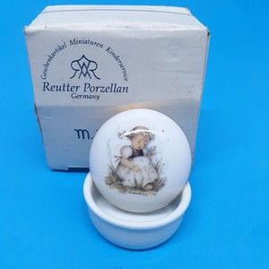 Vtg Reutter Porcelain Germany Hummel Lily Of The Valley Small Trinket Dish